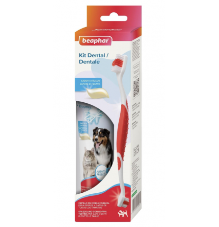 Beaphar Pack Dental Pasta y Cepillo para Perros y Gatos