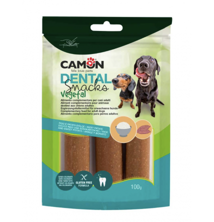 Snack vegano para perro de arroz y boniato