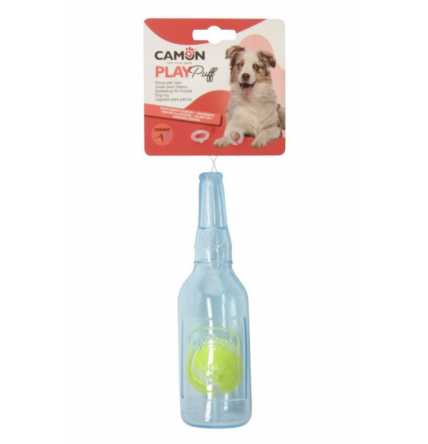 PLAY Puff – Botella de TPR con pelota de tenis y chillador 20cm