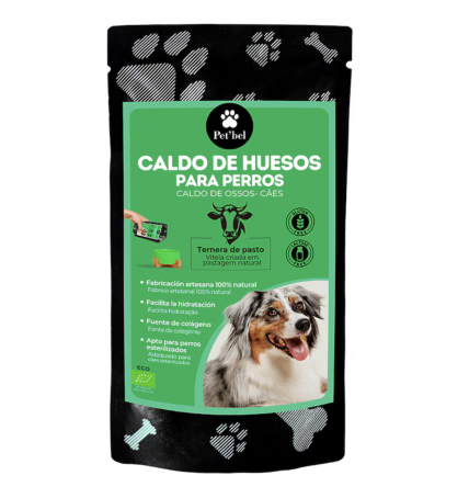 Caldo de huesos de ternera ecológico para perros Pet Bel 230 ml