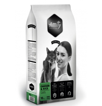 Pienso Amity Arroz y Pollo para gatos