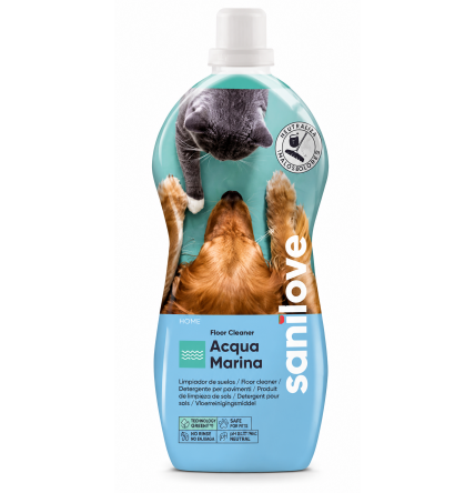  Sanicat Friegasuelos para Gatos, Aroma Acqua Marina 