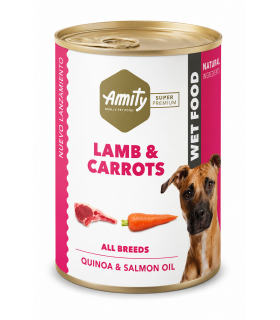 AMITY LATA LOW GRAIN DOG CORDERO & ZANAHORIA 400GR