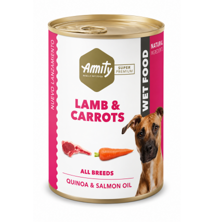 AMITY LATA LOW GRAIN DOG CORDERO & ZANAHORIA 400GR
