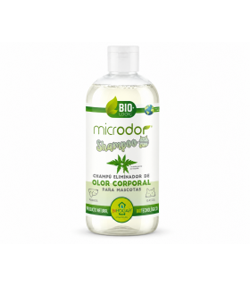 MICRODOR CHAMPU 500ml eliminador de Olor Corporal para Perros y Gatos