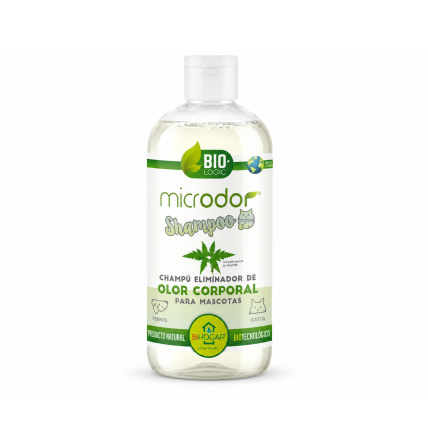 MICRODOR CHAMPU 500ml eliminador de Olor Corporal para Perros y Gatos