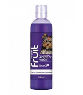 CHAMPU PARA YORKSHIRE ACEITE DE VISON FRUIT FOR PETS 250 ML