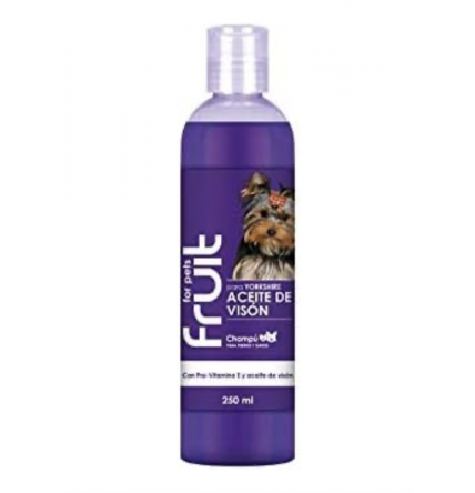 CHAMPU PARA YORKSHIRE ACEITE DE VISON FRUIT FOR PETS 250 ML