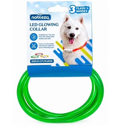 Nobleza Collar LED Luminoso para Perros